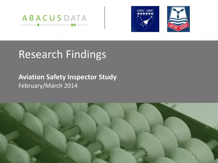 research findings aviation safety inspector study february march 2014