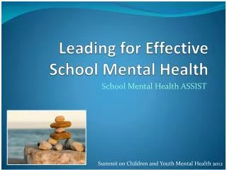 Leading for Effective School Mental Health