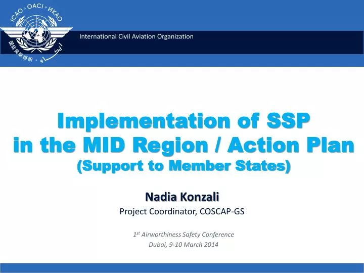 implementation of ssp in the mid region action plan support to member states
