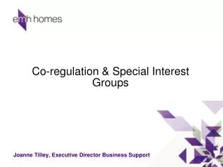 Co-regulation &amp; Special Interest Groups