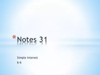 notes 31