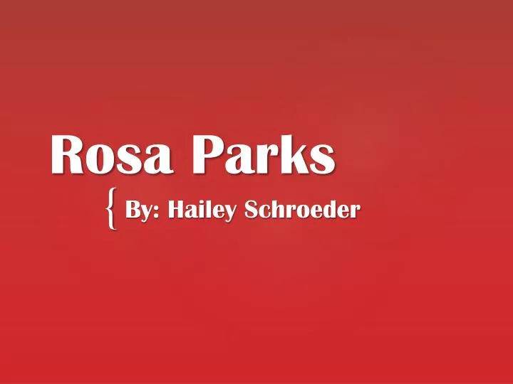 rosa parks