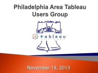 Philadelphia Area Tableau Users Group