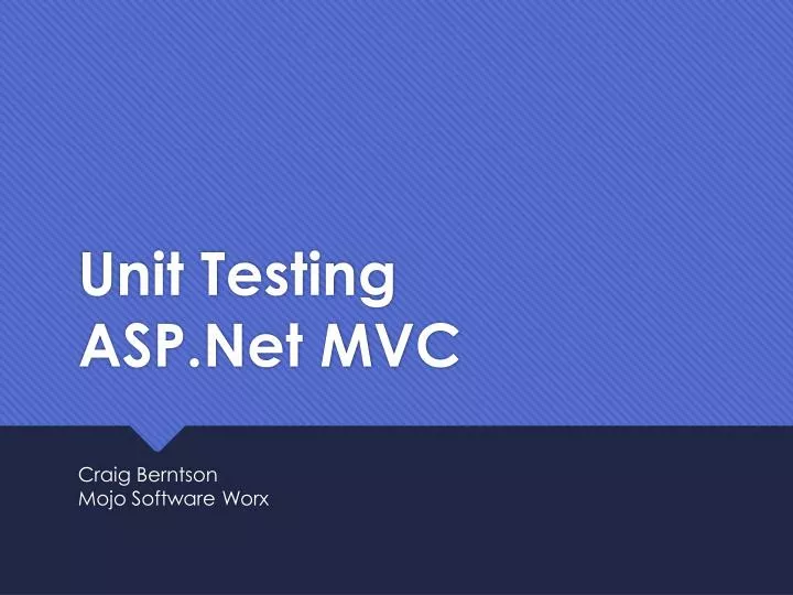 unit testing asp net mvc