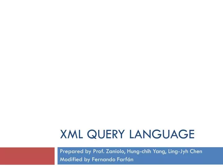 xml query language