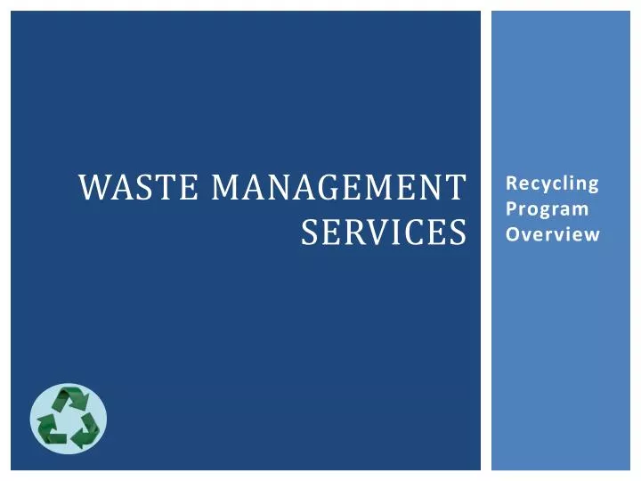 waste management services