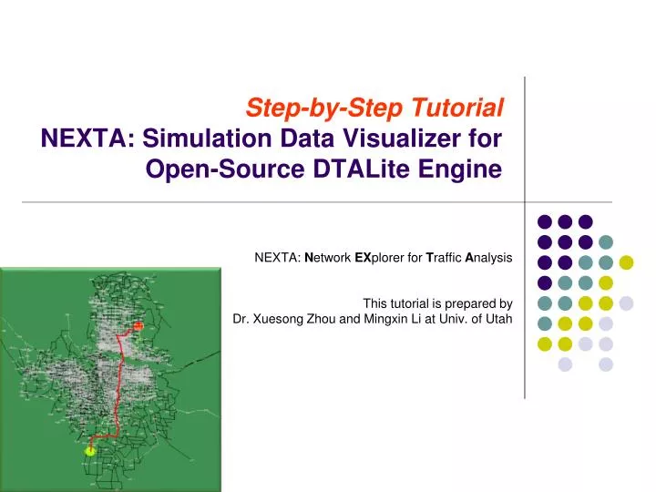 step by step tutorial nexta simulation data visualizer for open source dtalite engine