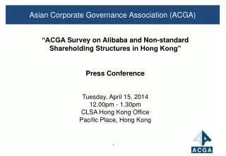 Asian Corporate Governance Association (ACGA)