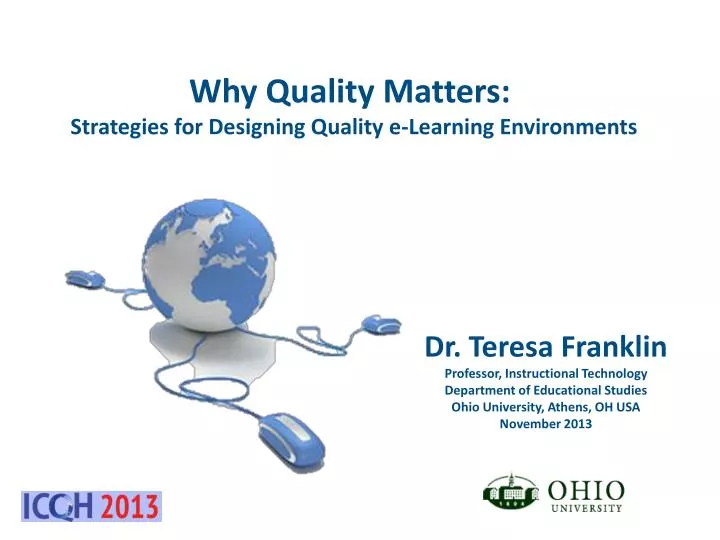 why quality matters strategies for designing quality e learning environments