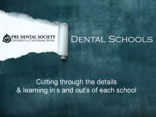 Dental Schools