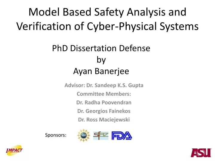 model based safety analysis and verification of cyber physical systems