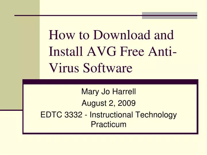 how to download and install avg free anti virus software