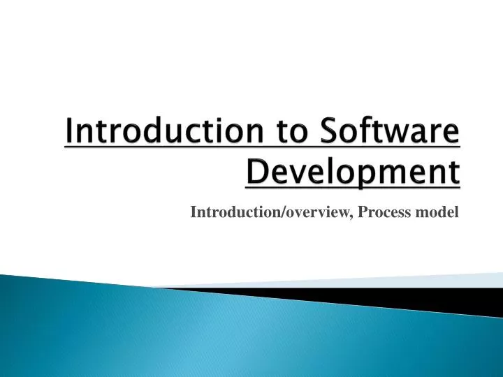 introduction to software development