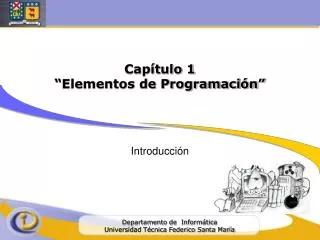 cap tulo 1 elementos de programaci n