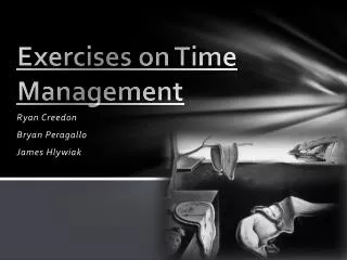 Exercises on Time Management