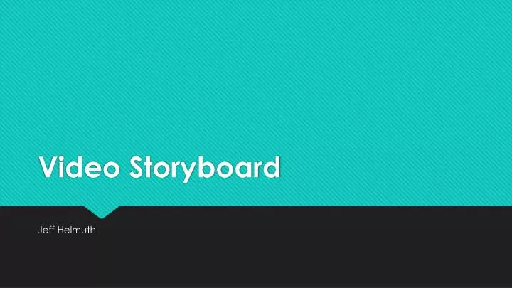 video storyboard