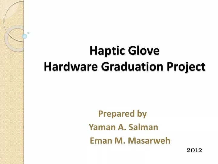 haptic glove hardware graduation project
