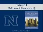 Understanding Malicious Software: Types, Mechanisms, and Threats - slide 1