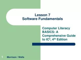 Lesson 7 Software Fundamentals