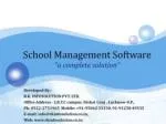 School Management Software “a complete solution” - slide 1