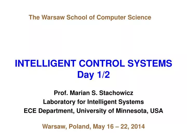 intelligent control systems day 1 2