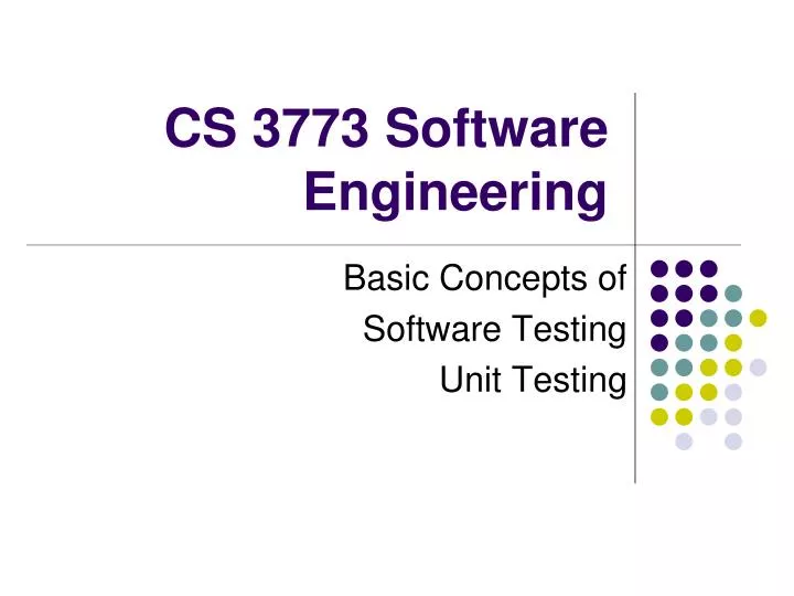 cs 3773 software engineering