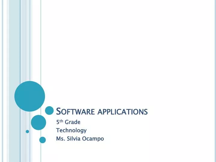 software applications