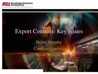 Export Controls: Key Issues