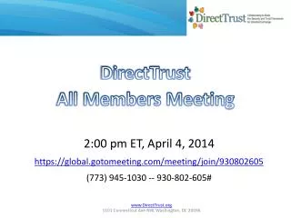 DirectTrust All Members Meeting