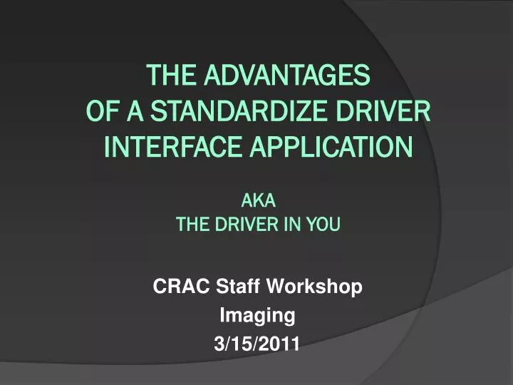 crac staff workshop imaging 3 15 2011