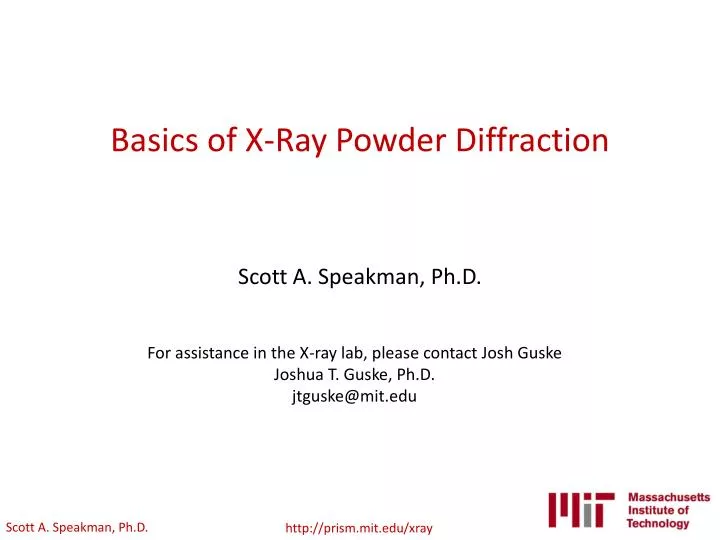 basics of x ray powder diffraction