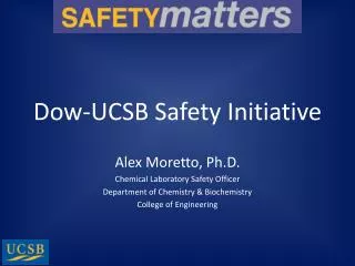 Dow-UCSB Safety Initiative