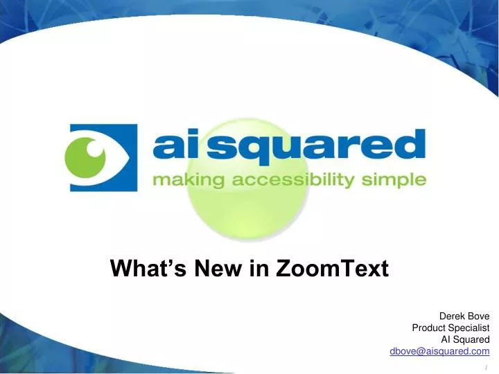 what s new in zoomtext