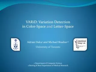VARiD : Variation Detection in Color-Space and Letter-Space