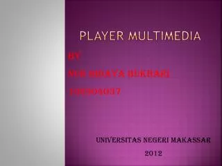 Player multimedia