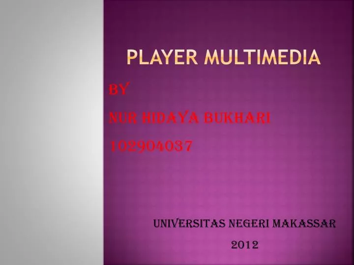 player multimedia