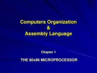 Computers Organization &amp; Assembly Language