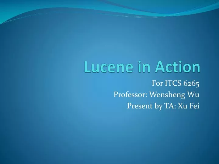 lucene in action