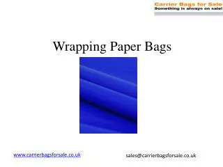 Buy Wrapping Paper Online At Carrier Bags For Sale