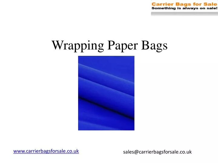 wrapping paper bags