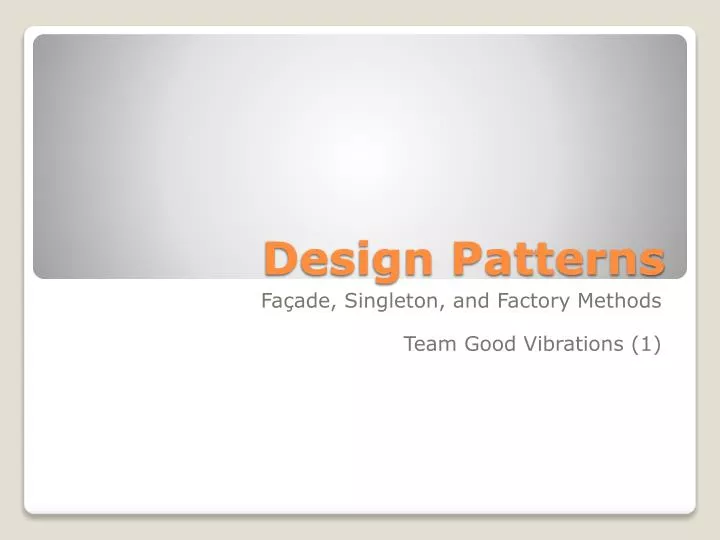 design patterns