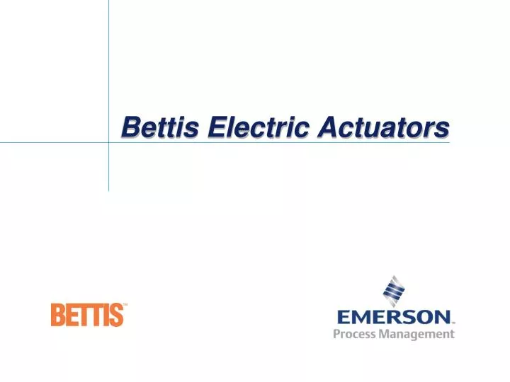bettis electric actuators