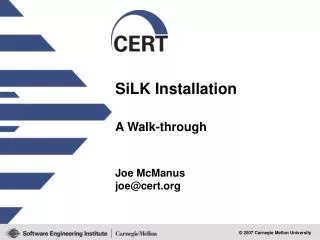 SiLK Installation