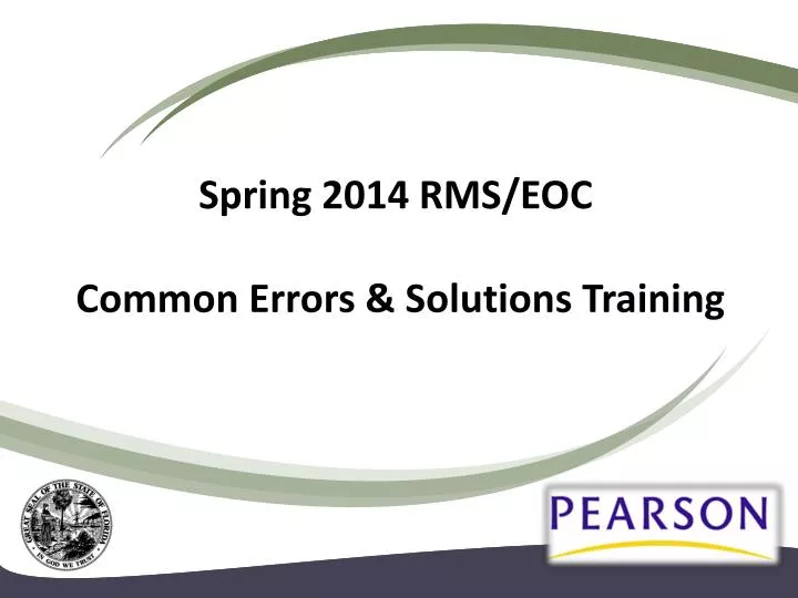 spring 2014 rms eoc common errors solutions training