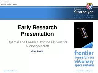 Early Research Presentation