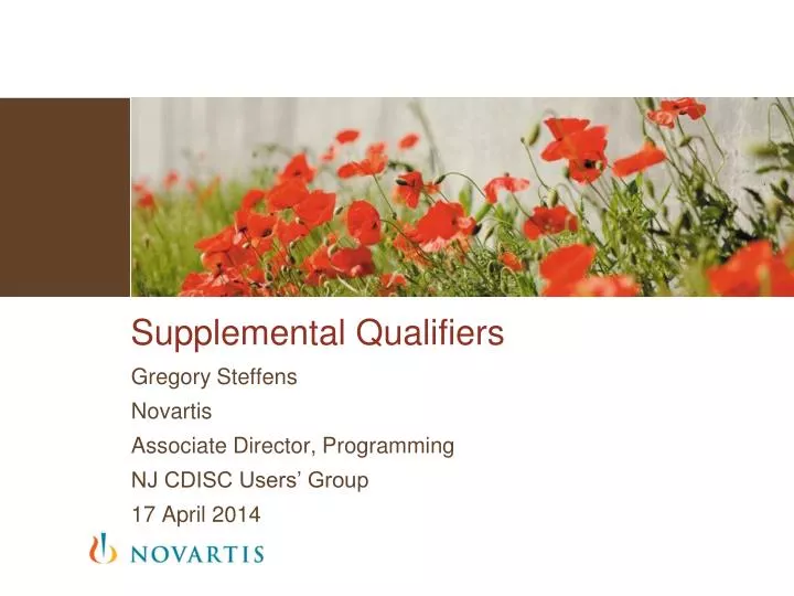 supplemental qualifiers