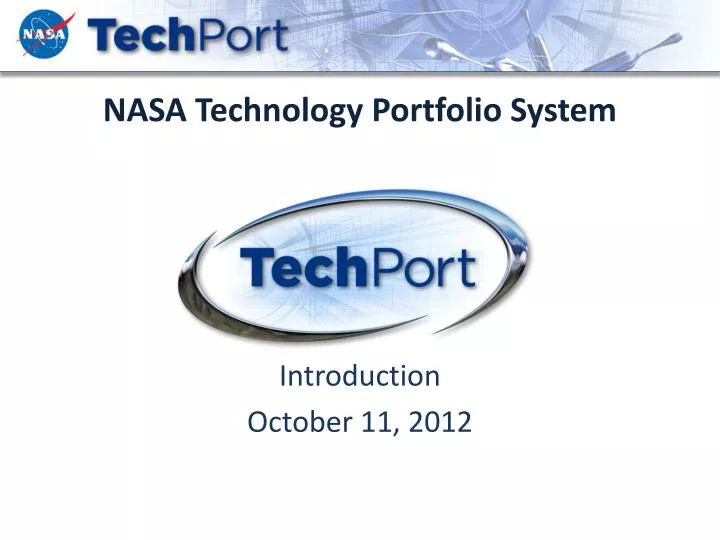 nasa technology portfolio system