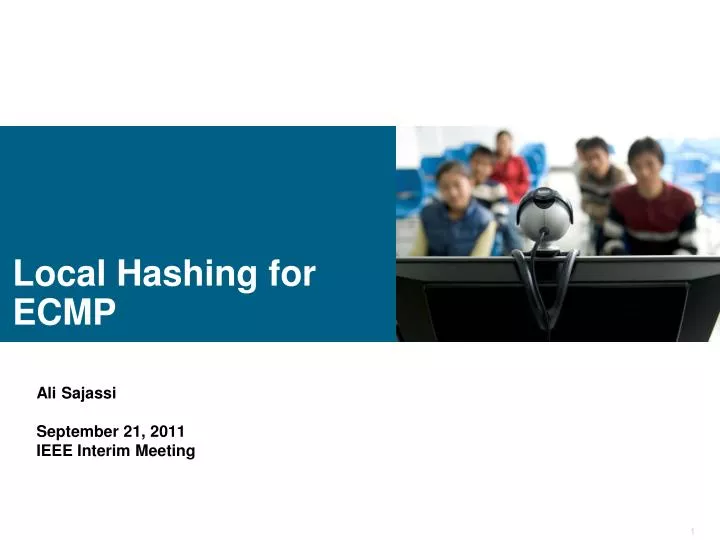 local hashing for ecmp