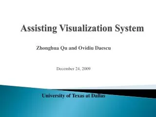 Assisting Visualization System