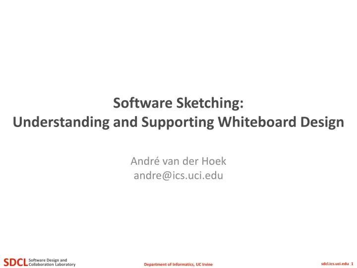 software sketching understanding and supporting whiteboard design